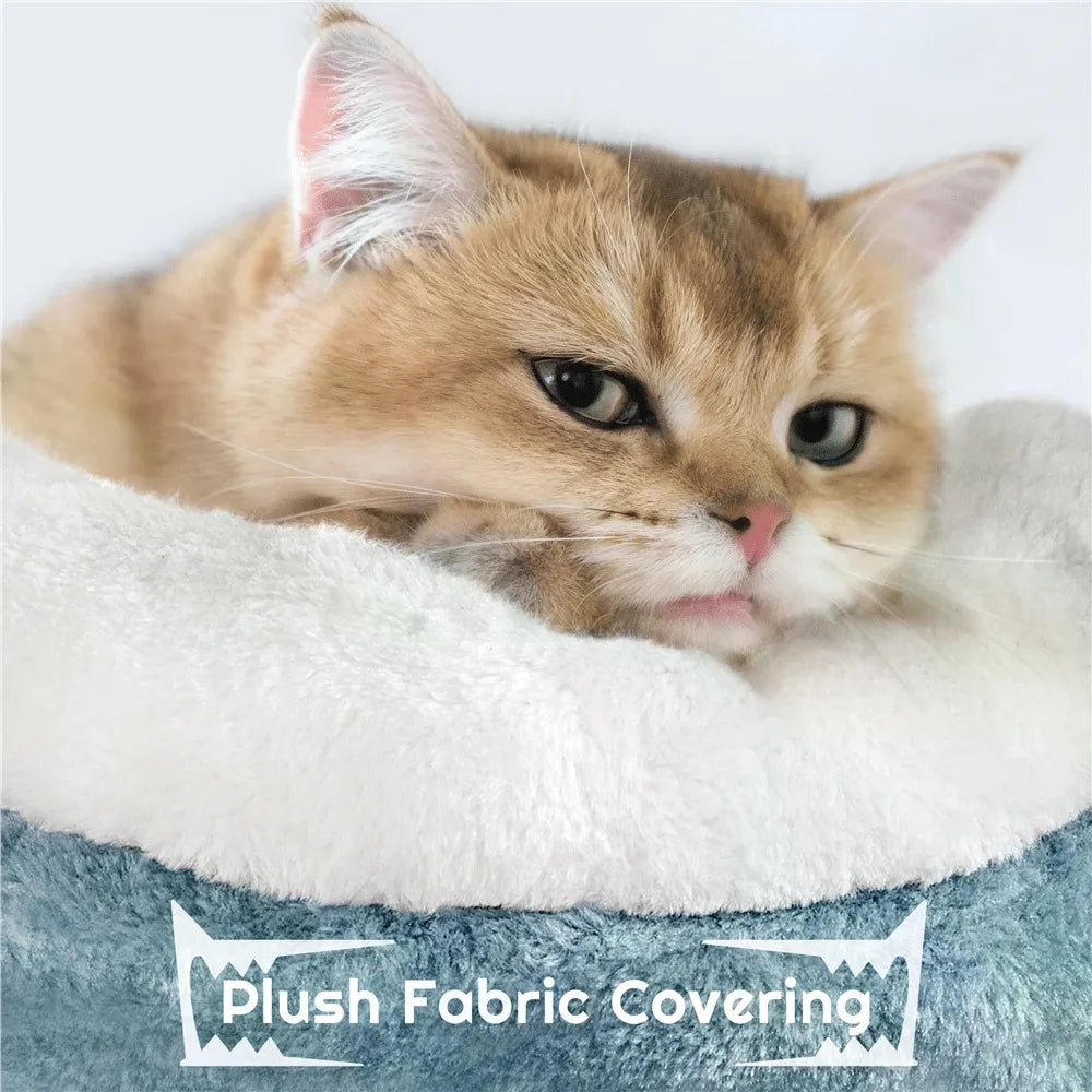 Plush Cat Tree Tower 45.5" — Hammock & Sisal Posts