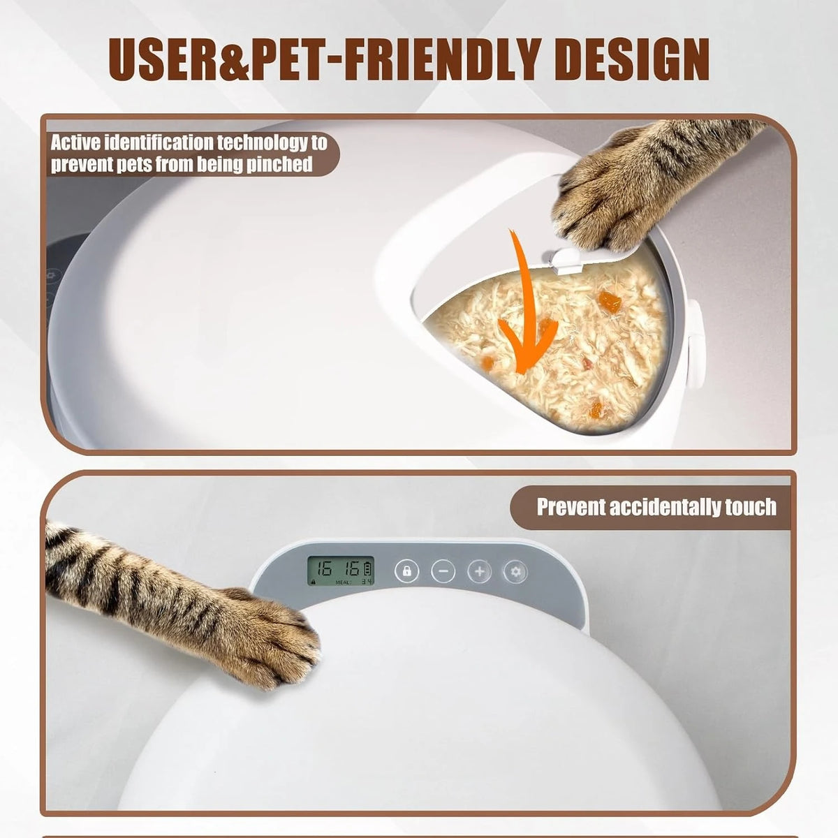 Refrigerated Wet Cat Food Feeder — 4 Chilled Meals