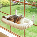 Foldable Cat Window Perch — Washable Bolster Bed