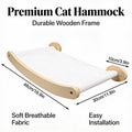 Cat Wall Shelves — Wall Mounted Cat Climbing Set with Hammock & Sisal Steps
