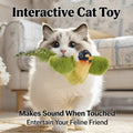 Interactive Cat Wand Toy — Chirping Bird Feather Teaser, No Batteries