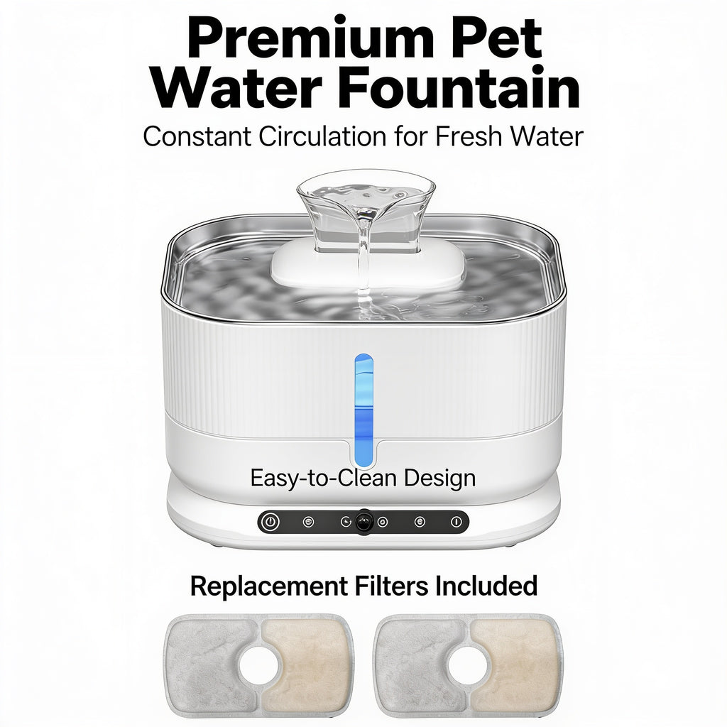 Cat Water Fountain 3.5L — Cordless Rechargeable Pet Drinking Fountain